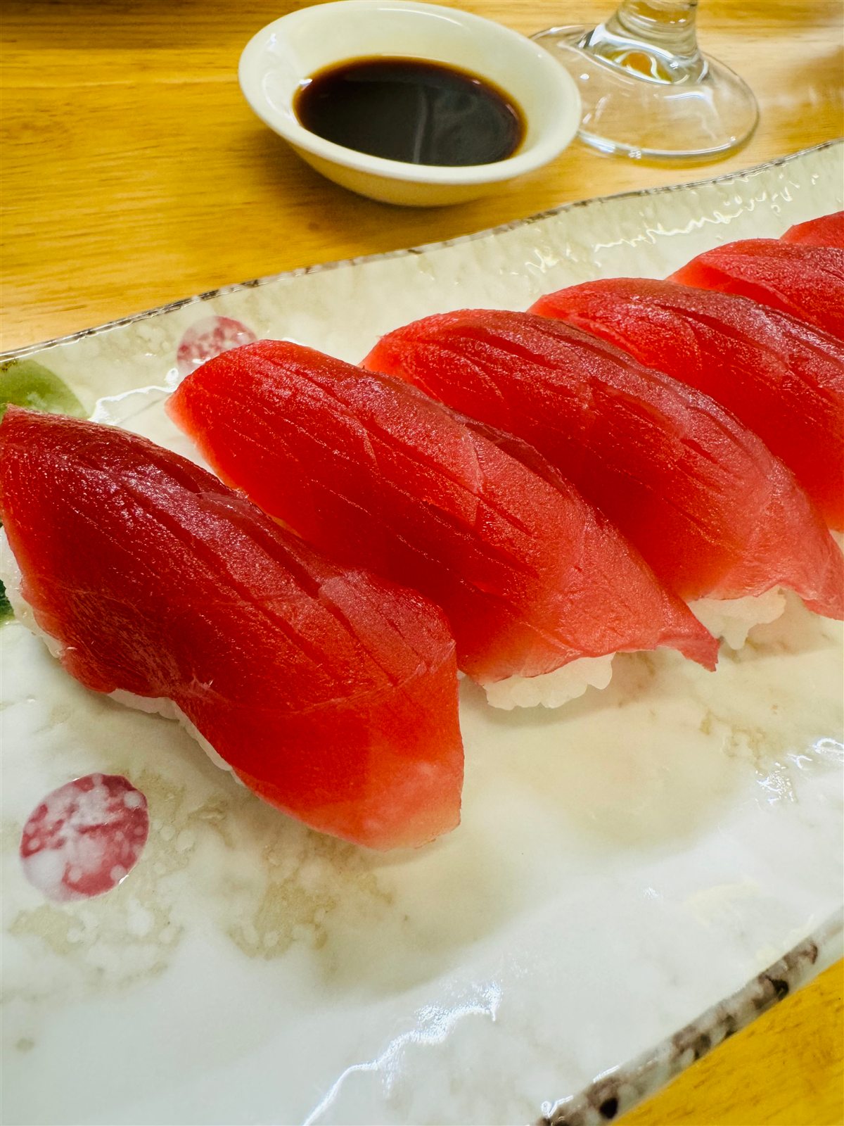 Tuna nigiri at Mister Miyagi's Sushi